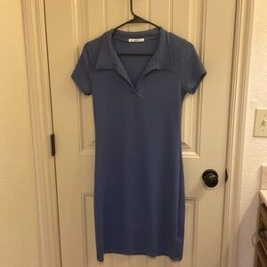 Antistar blue collared dress